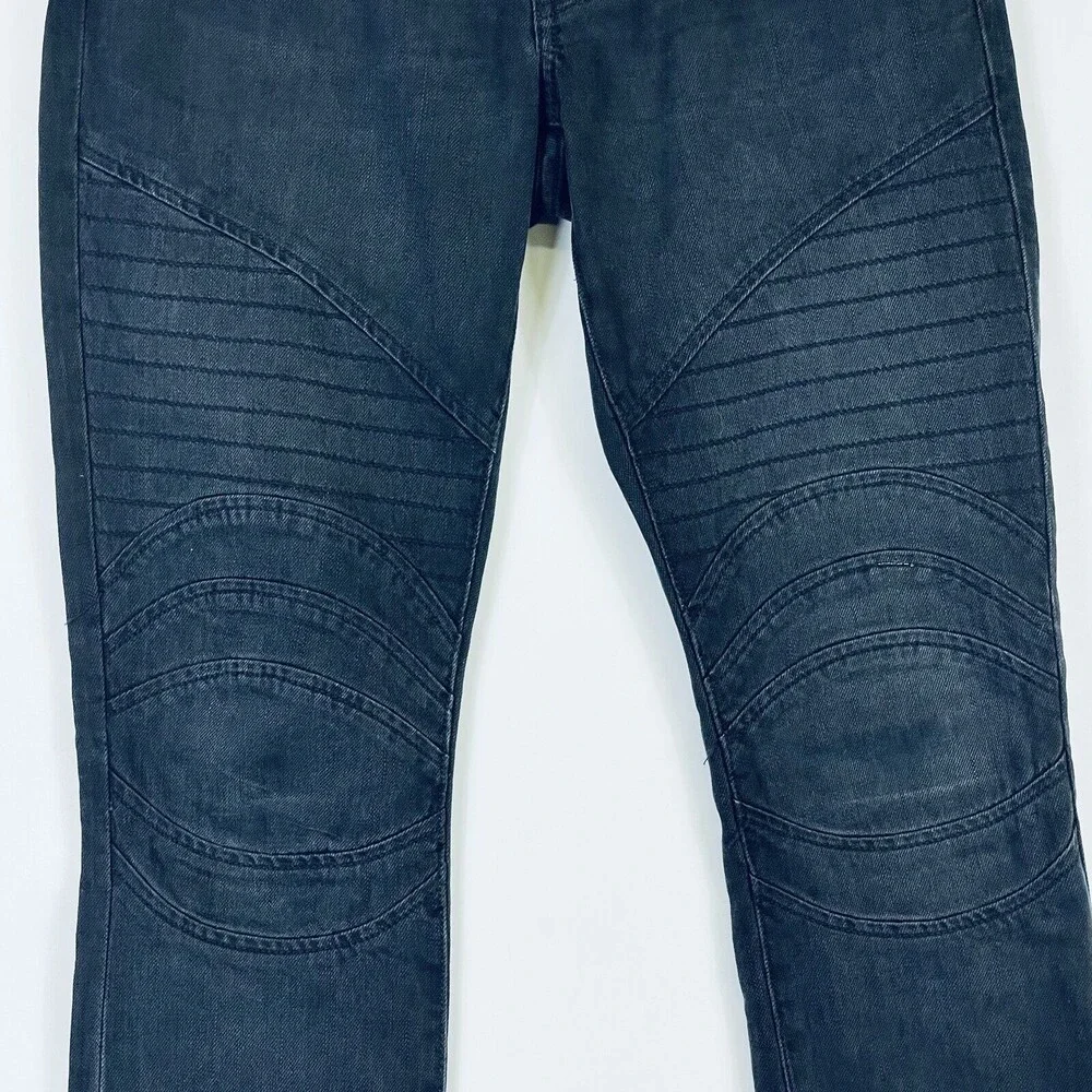Current Elliott‎ Jeans Womens 27 Black Night Wash The Moto Skinny Indie Sleaze